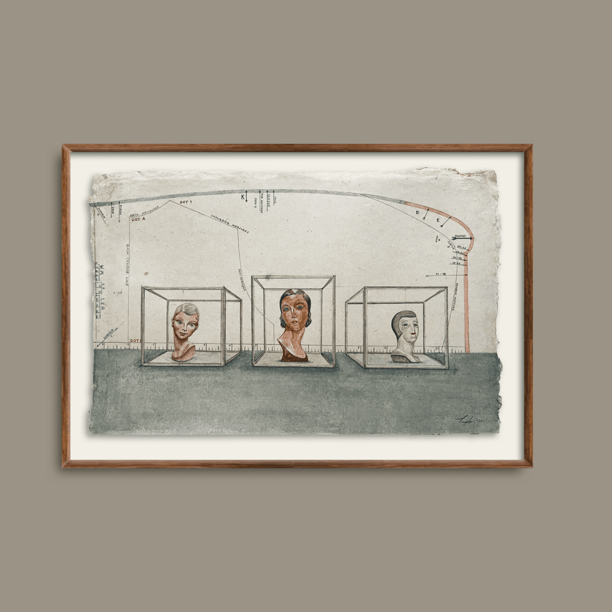 Mannequins and designe draft