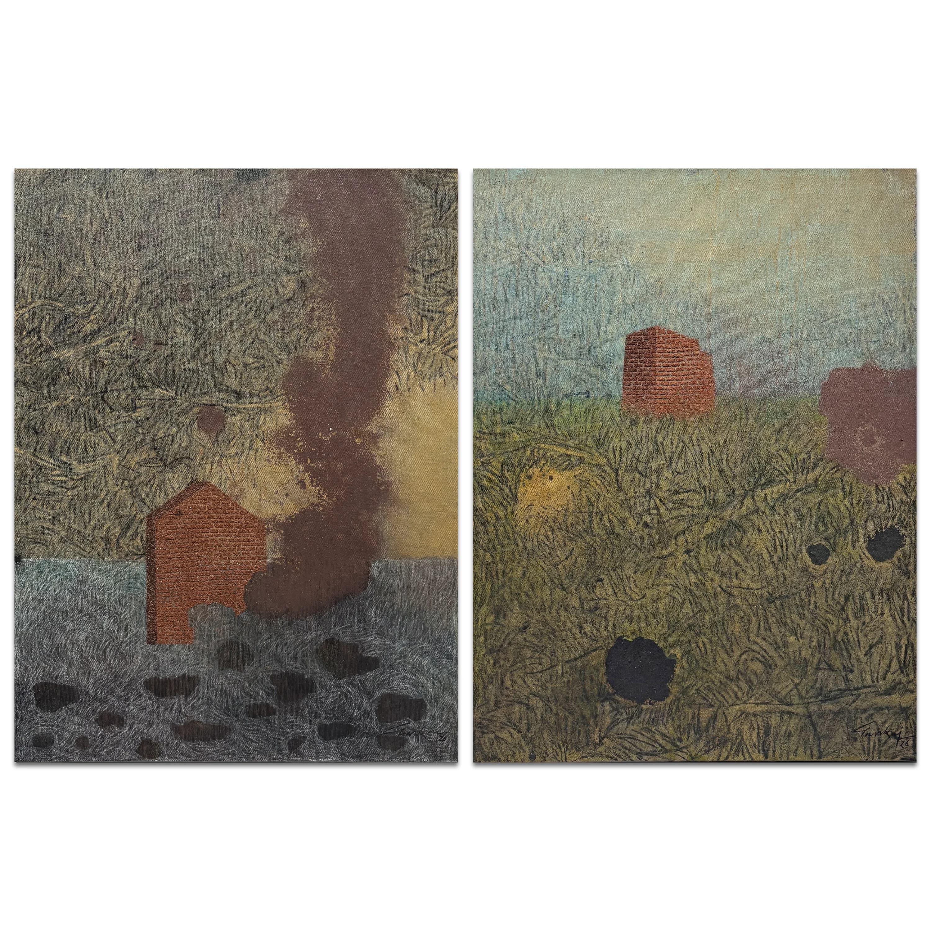 Entangled Landscape (Set of 2)