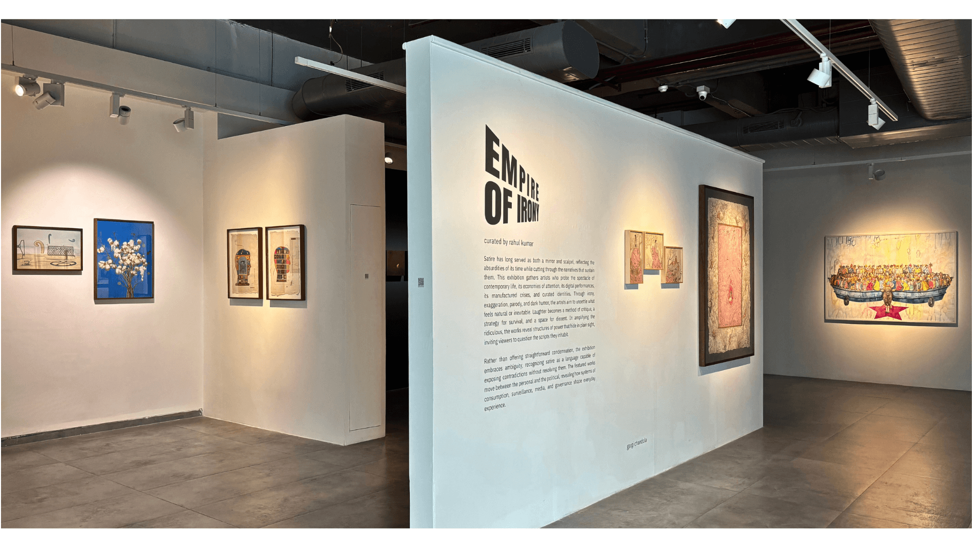 Installation view — Empire of Irony