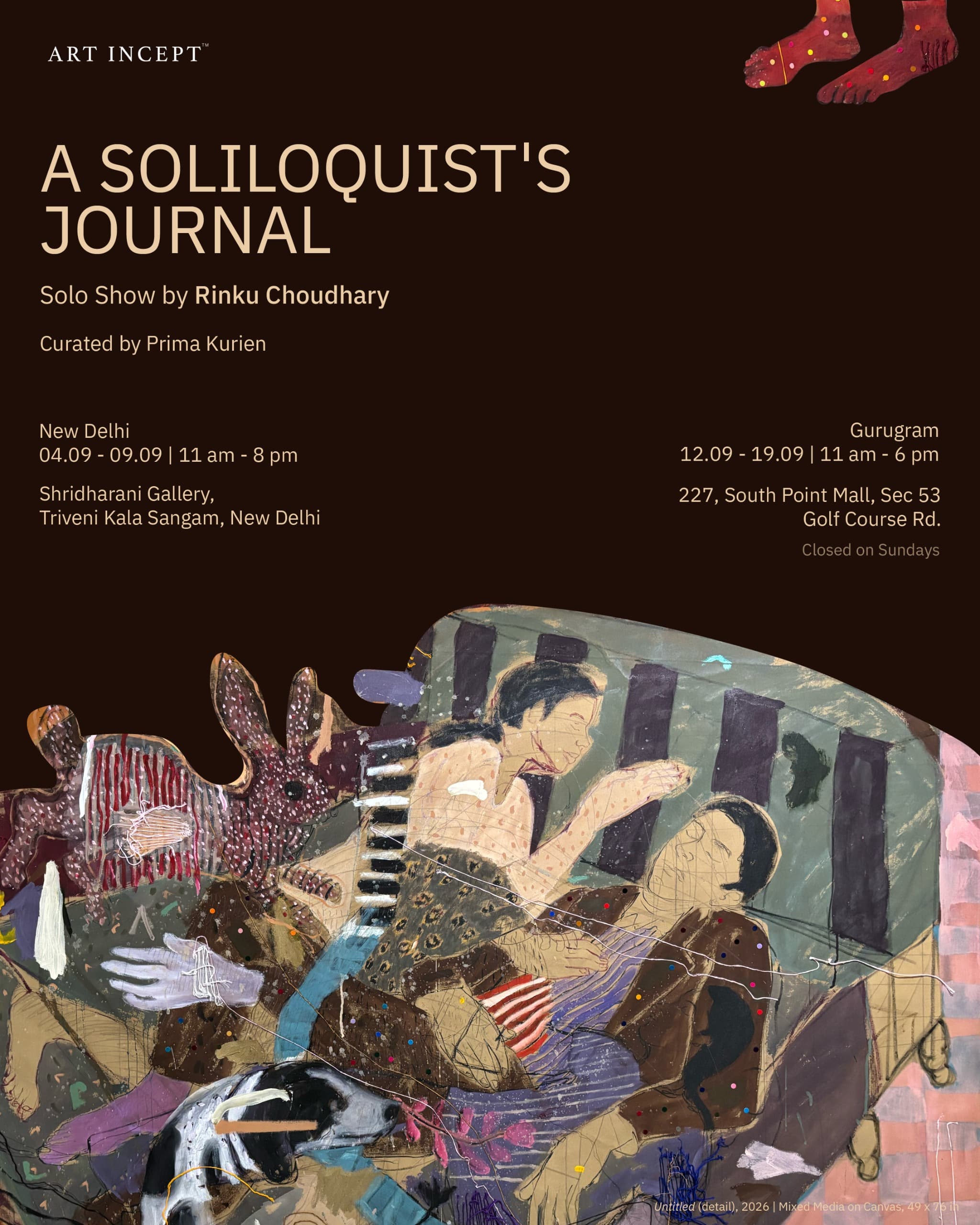 A Soliloquist's Journal — exhibition poster