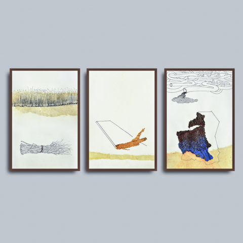 Distracted Landscape (Set of 3)