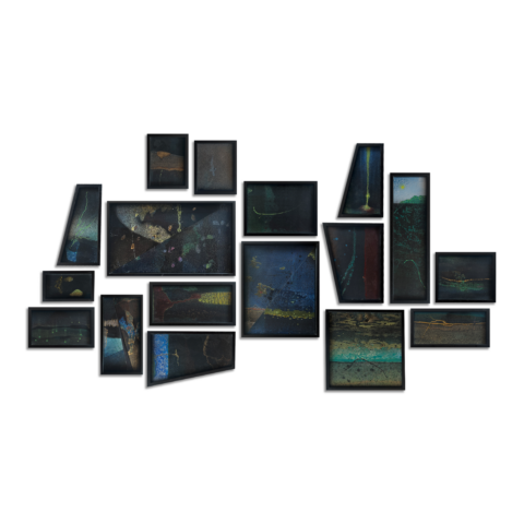 Untitled - (set of 17 framed in museum glass)