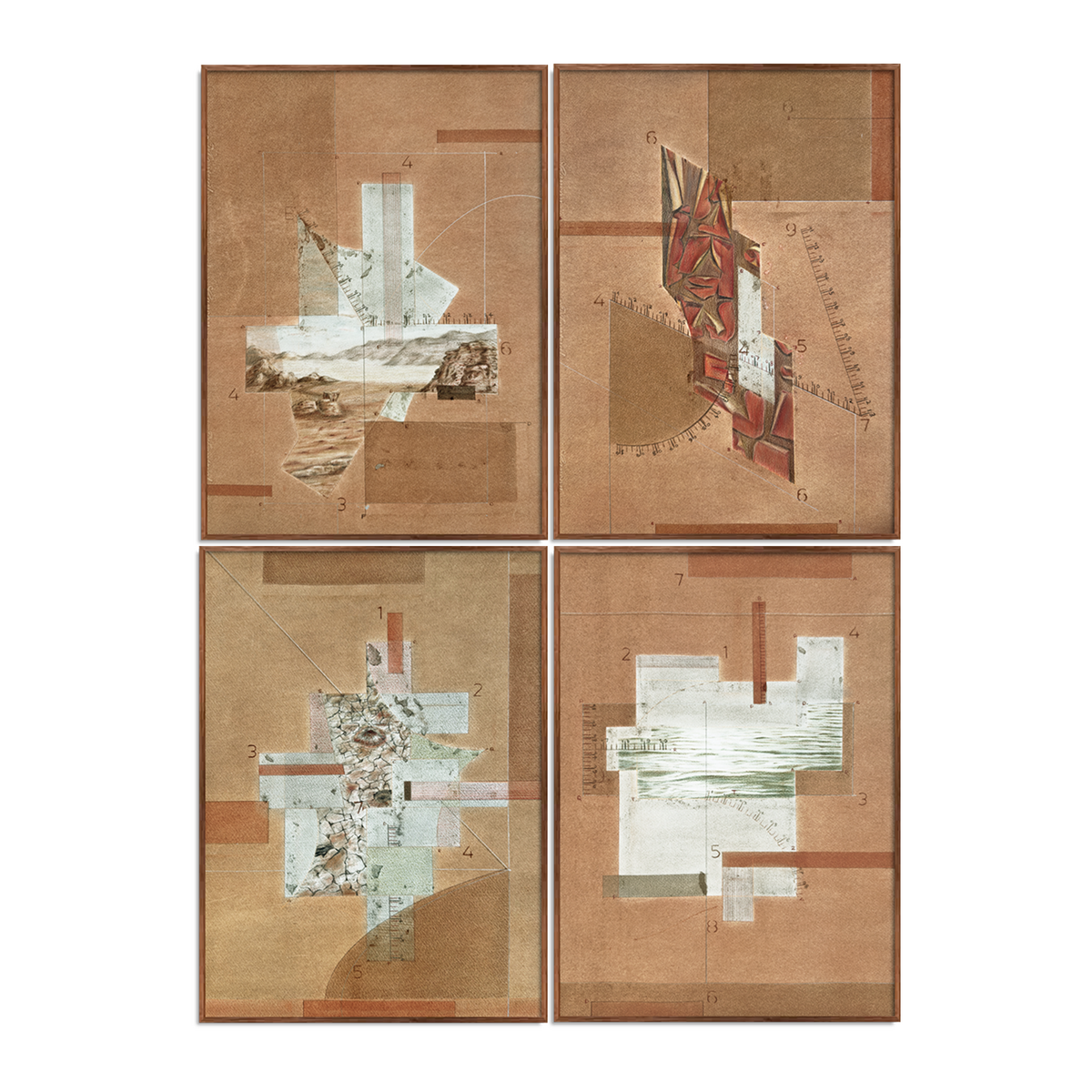 Geometry of the surrounding object - (set of 4)